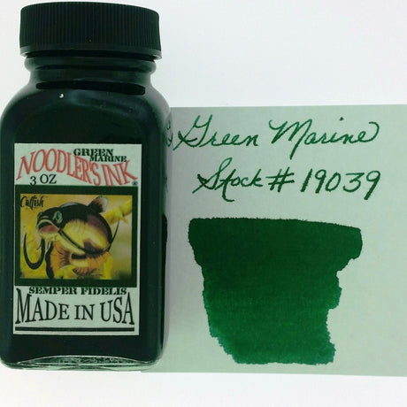 Noodler's Ink Bottle (Green Marine - 88 ML) 19039 - SCOOBOO - NL_INKBTL_MARINE_88ML_19039 - Ink