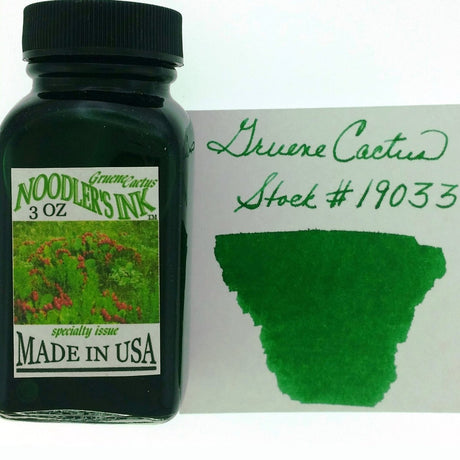 Noodler's Ink Bottle (Gruene Cactus - 88 ML) 19033 - SCOOBOO - NL_INKBTL_GREUNE_88ML_19033 - Ink