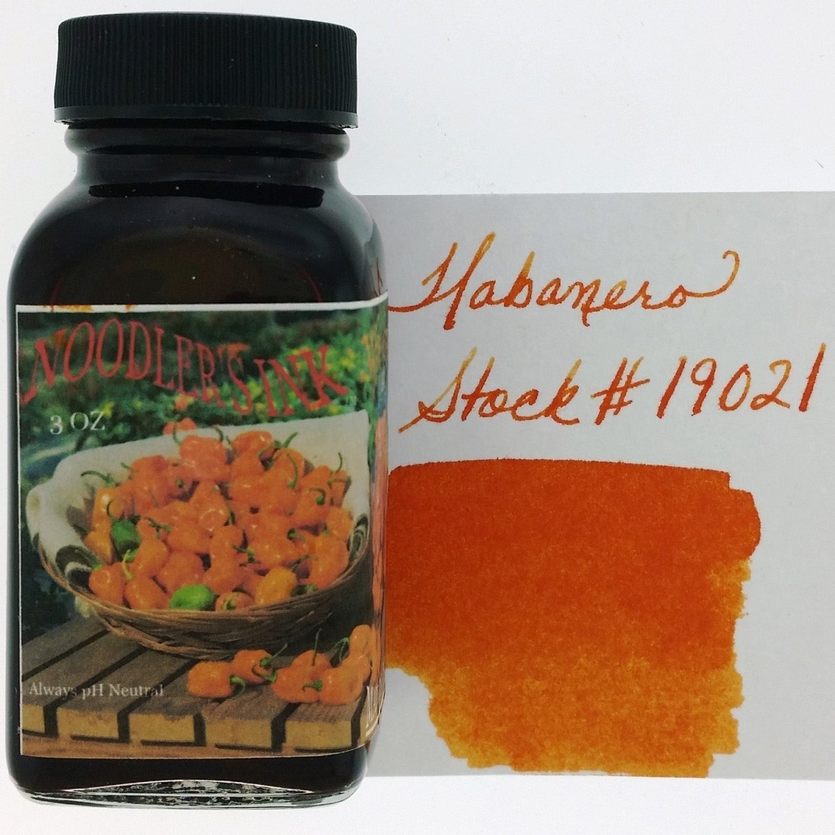 Noodler's Ink Bottle (Habanero - 88 ML) 19021 - SCOOBOO - NL_INKBTL_HABANERO_88ML_19021 - Ink