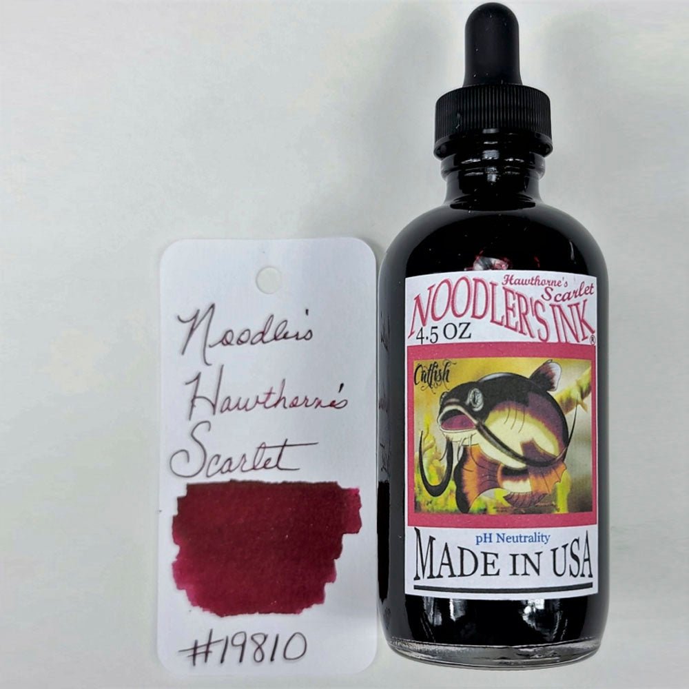 Noodler's Ink Bottle (Hawthorn's Scarlet - 133 ML) 19810 - SCOOBOO - NL_INKBTL_HS_133ML_19810 - Ink