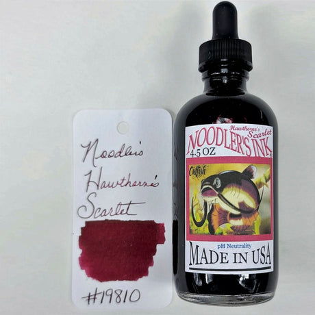 Noodler's Ink Bottle (Hawthorn's Scarlet - 133 ML) 19810 - SCOOBOO - NL_INKBTL_HS_133ML_19810 - Ink