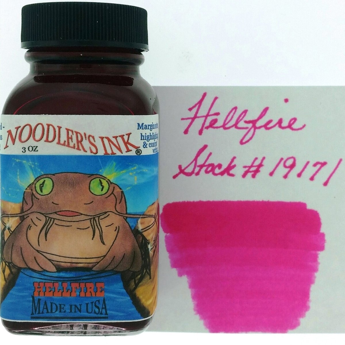 Noodler's Ink Bottle (Hellfire - 88 ML) 19171 - SCOOBOO - NL_INKBTL_HELLFIRE_88ML_19171 - Ink