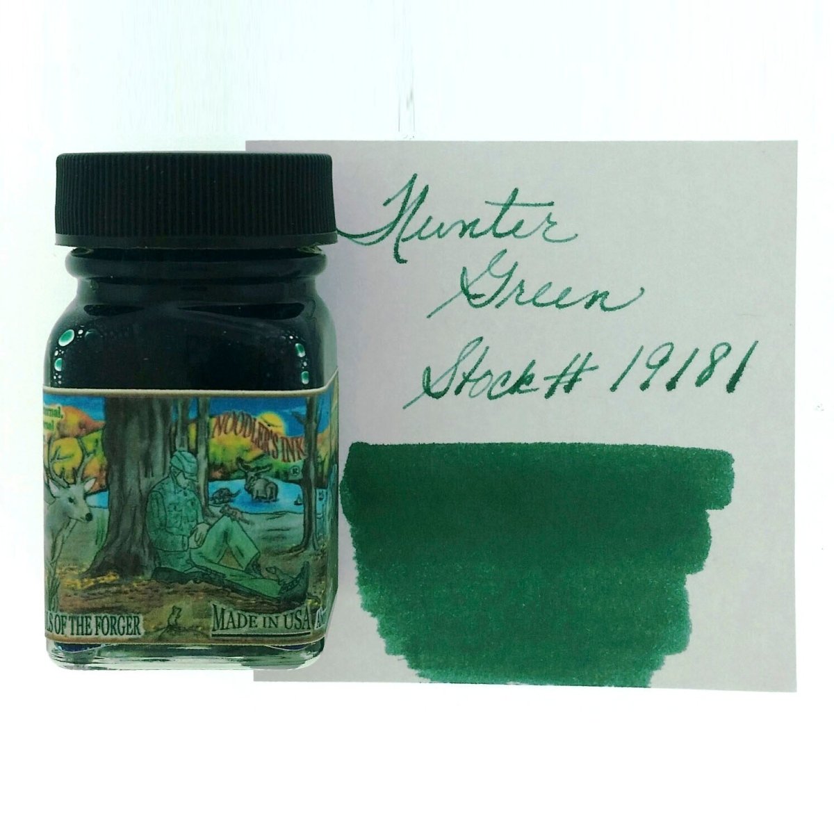 Noodler's Ink Bottle (Hunter Green - 29 ML) 19181 - SCOOBOO - NL_INKBTL_HUNT_29ML_19181 - Ink