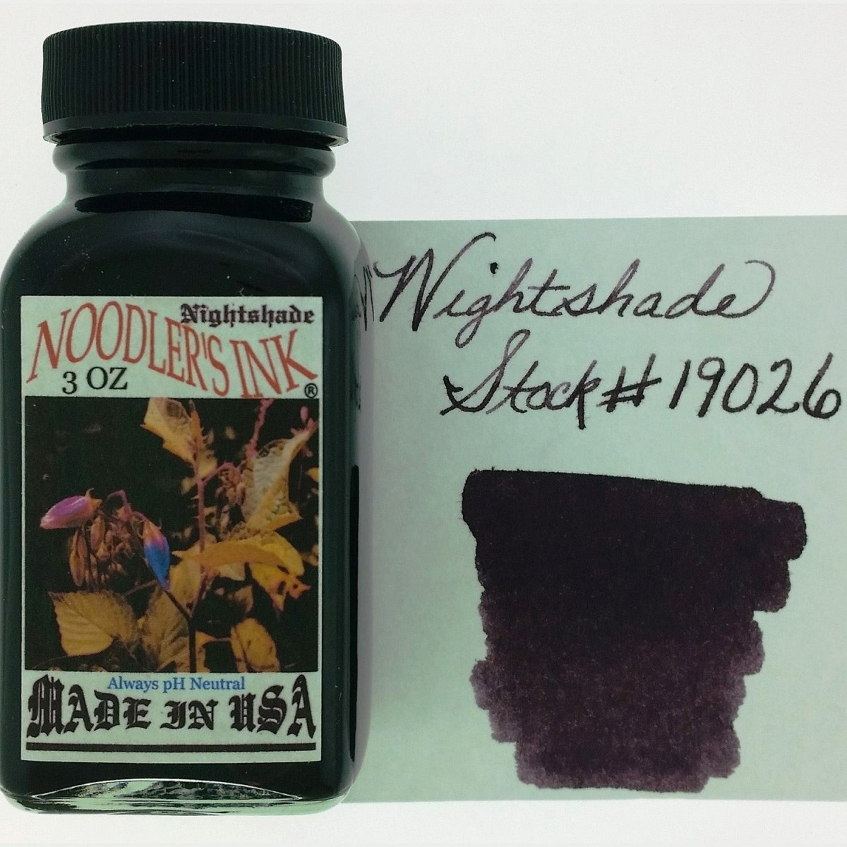 Noodler's Ink Bottle (Nightshade - 88 ML) 19026 - SCOOBOO - NL_INKBTL_NIGHTSHADE_88ML_19026 - Ink