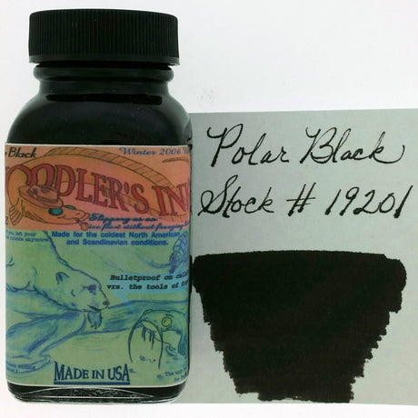 Noodler's Ink Bottle (Polar Black - 88 ML) 19201 - SCOOBOO - NL_INKBTL_POLAR_BLACK_88ML_19201 - Ink