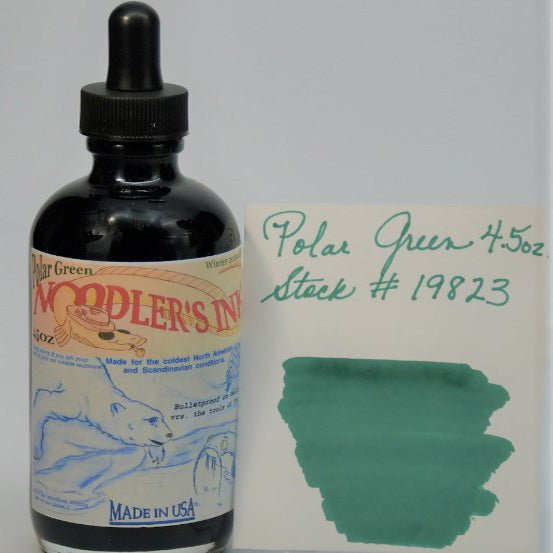 Noodler's Ink Bottle (Polar Green - 133 ML) 19823 - SCOOBOO - NL_INKBTL_POLAR_GREEN_133ML_19823 - Ink