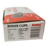 Oddy Binder Clips 12 Pcs Pack - SCOOBOO - BCBLK19 - Paperclips, Fasteners & Rubber bands