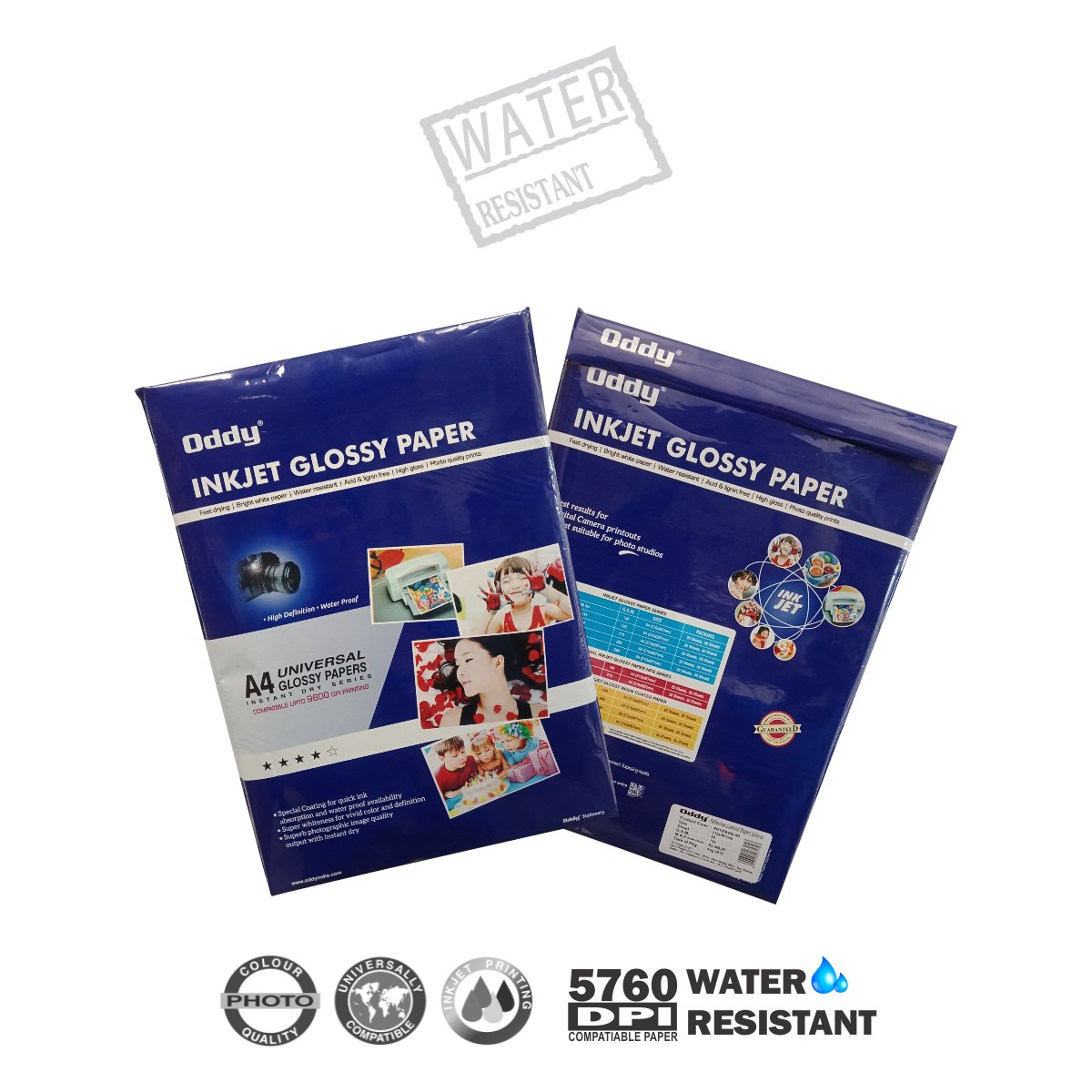 Oddy Coated Photo Glossy Paper - SCOOBOO - PG130A4 - 50 - Loose Sheets