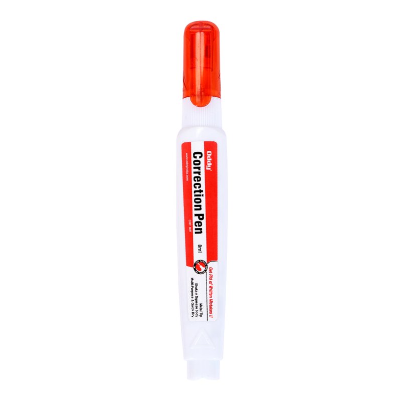 Oddy Correction Pen - (CRP - MT8) - 8 ML Metal Tip - SCOOBOO - CRP - MT - Eraser & Correction