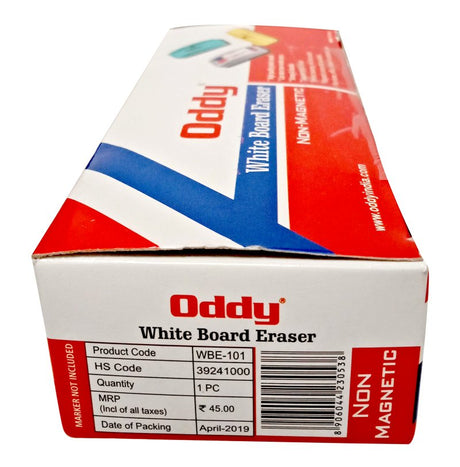 Oddy Duster - (WBE - 101) - White Board Eraser - SCOOBOO - WBE - 101 - White - Board Eraser