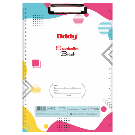 Oddy My Clip Board Printed MDF Boards - 12 Pcs/Box - SCOOBOO - MCB - Exam Board