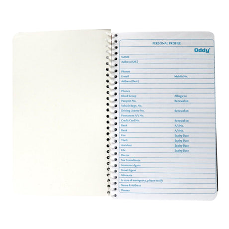 Oddy Note Book 1/8 Spiral Notebook - SCOOBOO - SP3380 - Ruled