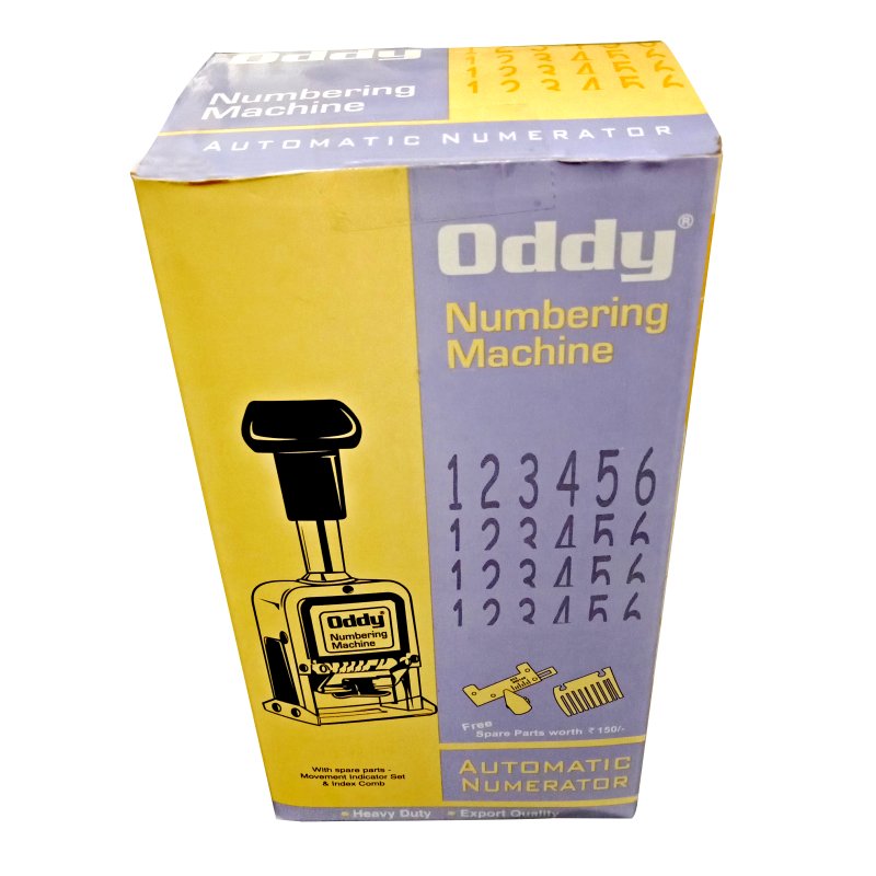 Oddy Numbering Machine - 6 Digits with Spare Parts - (NM - 6DS) - SCOOBOO - NM - 6 - DS - 