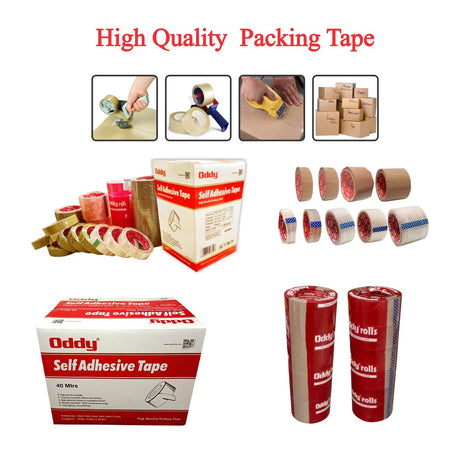 Oddy Packing Tape - Transparent - SCOOBOO - PT50 - 1240T - Packaging tape dispenser