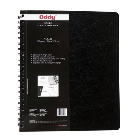 Oddy Wiro Notebook - SCOOBOO - WR - A4 - 160 - Ruled