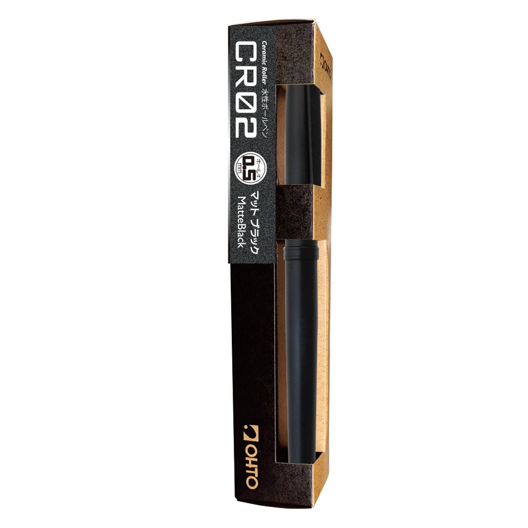 Ohto Ceramic 0.5mm Rollerball Pen - SCOOBOO - CR02 - 05 - MBK - Roller Ball Pen
