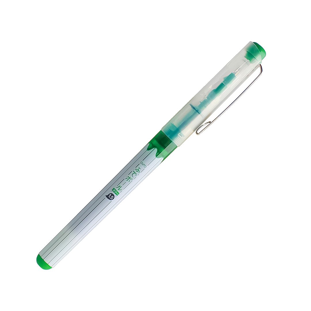 Ohto Fude Ball Color 1.5 ultra-thick Roller Ball Pen - SCOOBOO - CFR-150FBC-GN - Ball Pen