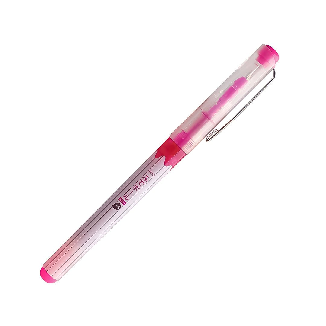 Ohto Fude Ball Color 1.5 ultra-thick Roller Ball Pen - SCOOBOO - CFR-150FBC-PK - Ball Pen