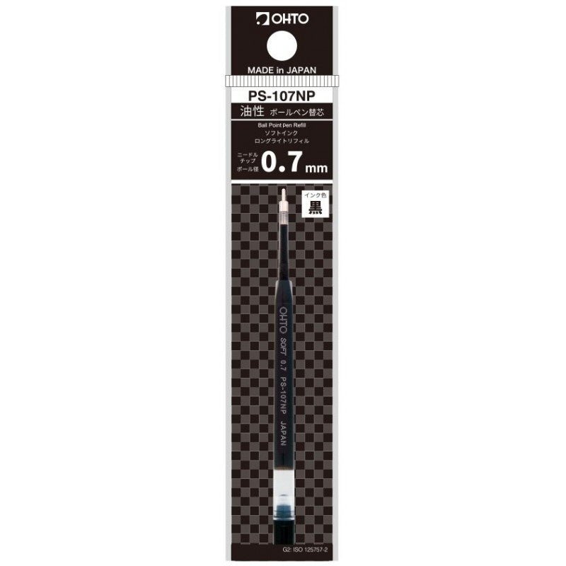 Ohto Gel Pen Refill Black - Pack of 2 - SCOOBOO - PS - 107NP - Ink Cartridge