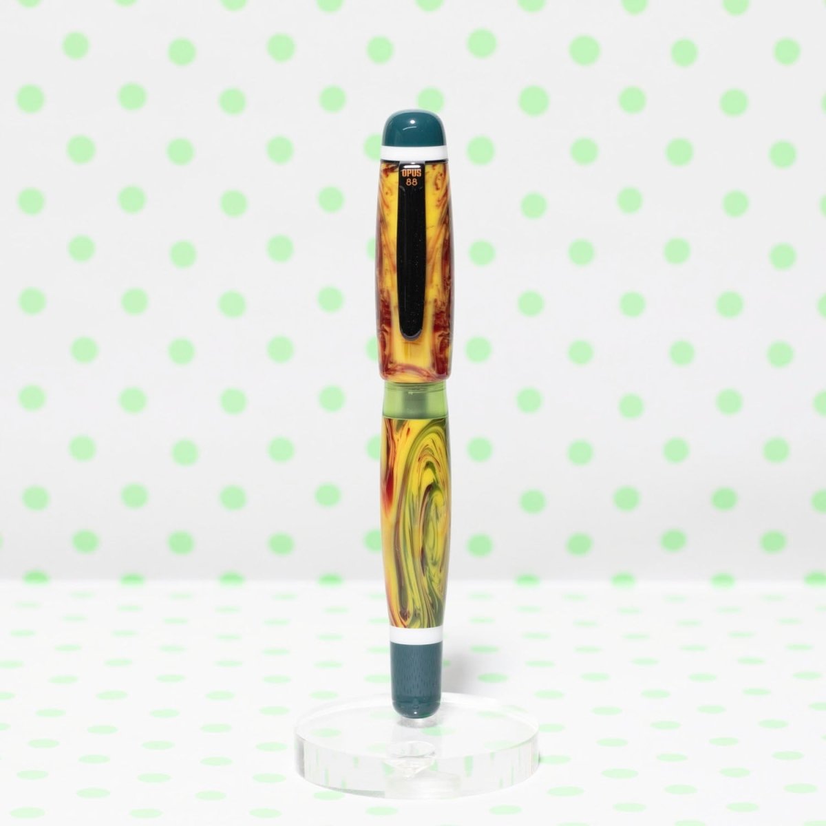 Opus 88 Bela Green Fountain pen - SCOOBOO - OP88_BLA_GRN_FPEF_18083801_EF - Fountain Pen