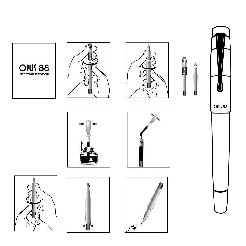 Opus 88 Bela Green Fountain pen - SCOOBOO - OP88_BLA_GRN_FPEF_18083801_EF - Fountain Pen