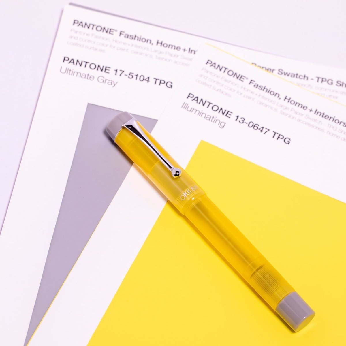 Opus 88 Demo 2021 Yellow Fountain pen - SCOOBOO - OP88_DEMO_2021YLW_FPEF_96086521EF - Fountain Pen