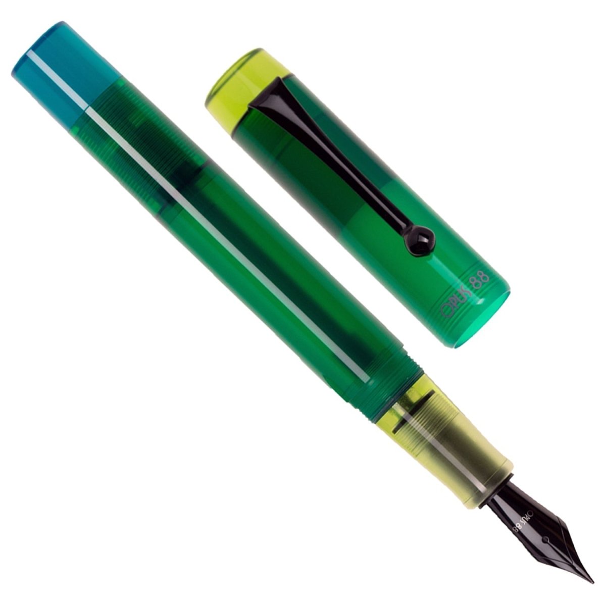 Opus 88 Demo 2024 Green Fountain pen (Special Edition) - SCOOBOO - OP88_DEMO_2024GRN_FPEF_2401001_EF - Fountain Pen