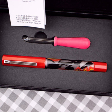 Opus 88 Flow Red Fountain pen - SCOOBOO - OP88_FLW_RED_FPEF_96087801_EF - Fountain Pen