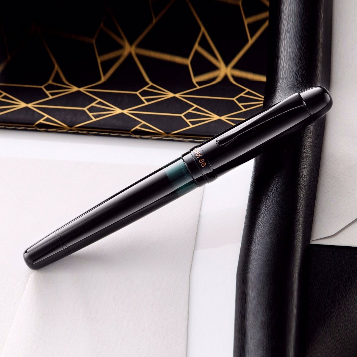 Opus 88 Jazz All Black Fountain pen - SCOOBOO - OP88_JZZ_ALLBLK_FPEF_97010725BLK_EF - Fountain Pen