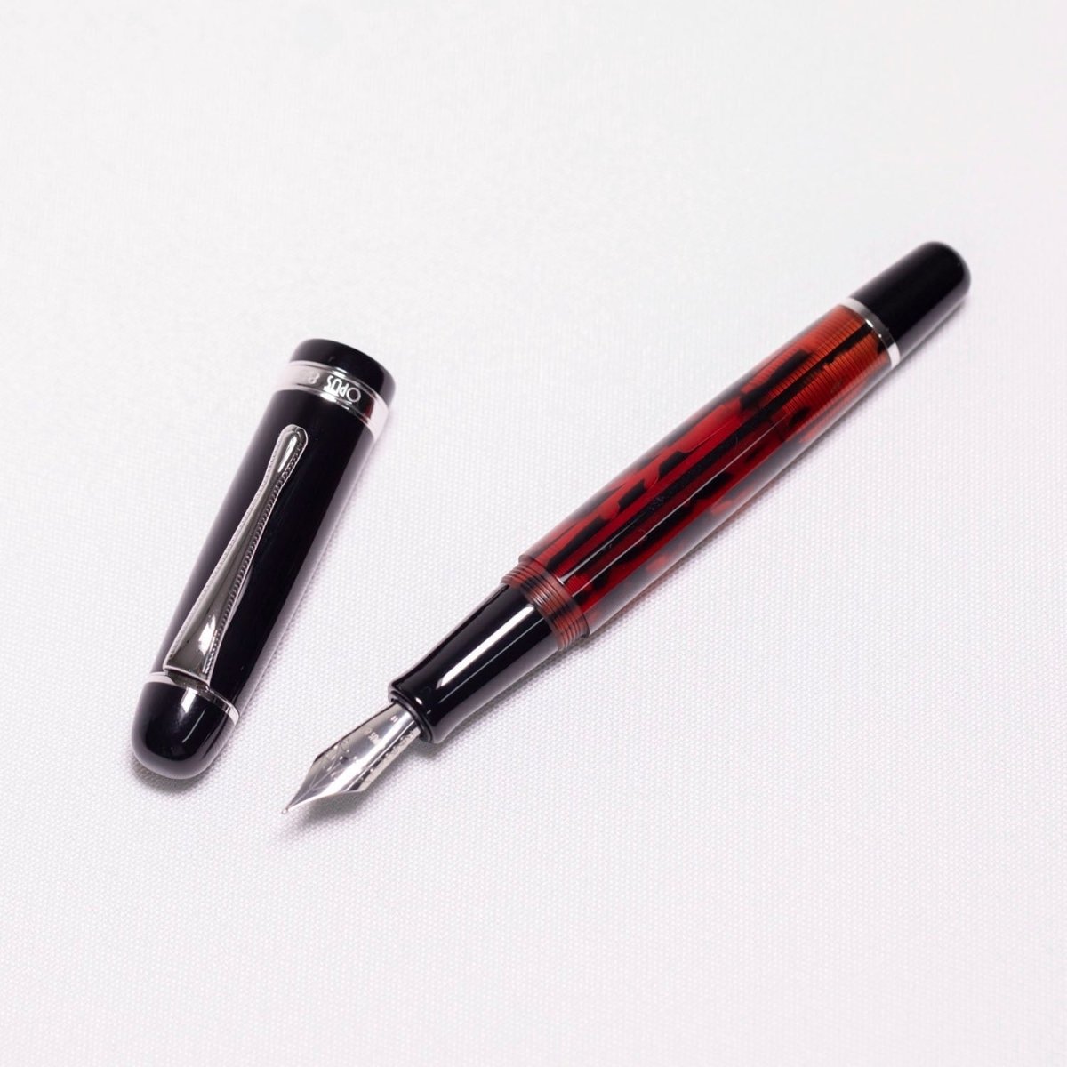 Opus 88 Jazz Red Fountain pen - SCOOBOO - OP88_JZZ_RED_FPEF_97010724_EF - Fountain Pen