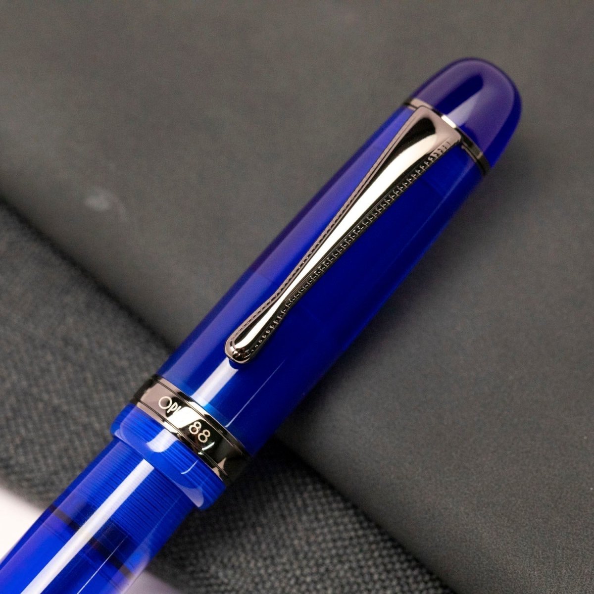 Opus 88 Jazz Transparent Blue Fountain pen - SCOOBOO - OP88_JZZ_TRNS_BLU_FPEF_97010732_EF - Fountain Pen