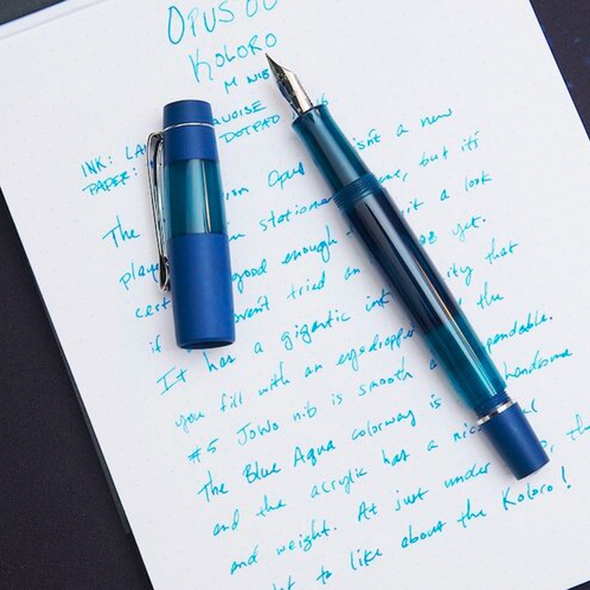 Opus 88 Koloro Blue Fountain pen - SCOOBOO - OP88_KLRO_BLU_FPEF_96083902_EF - Fountain Pen