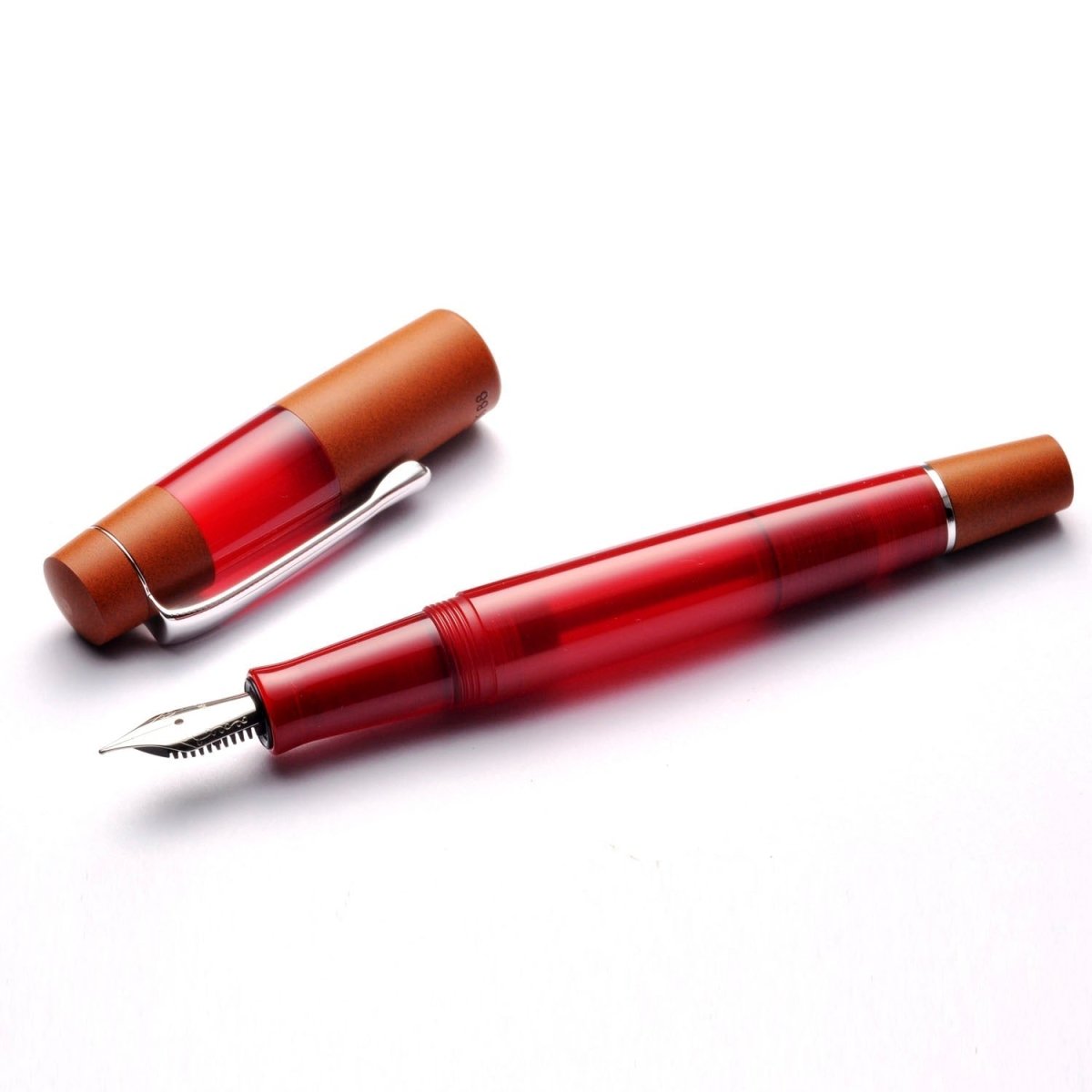 Opus 88 Koloro Red Fountain pen - SCOOBOO - OP88_KLRO_RED_FPEF_96083905_EF - Fountain Pen