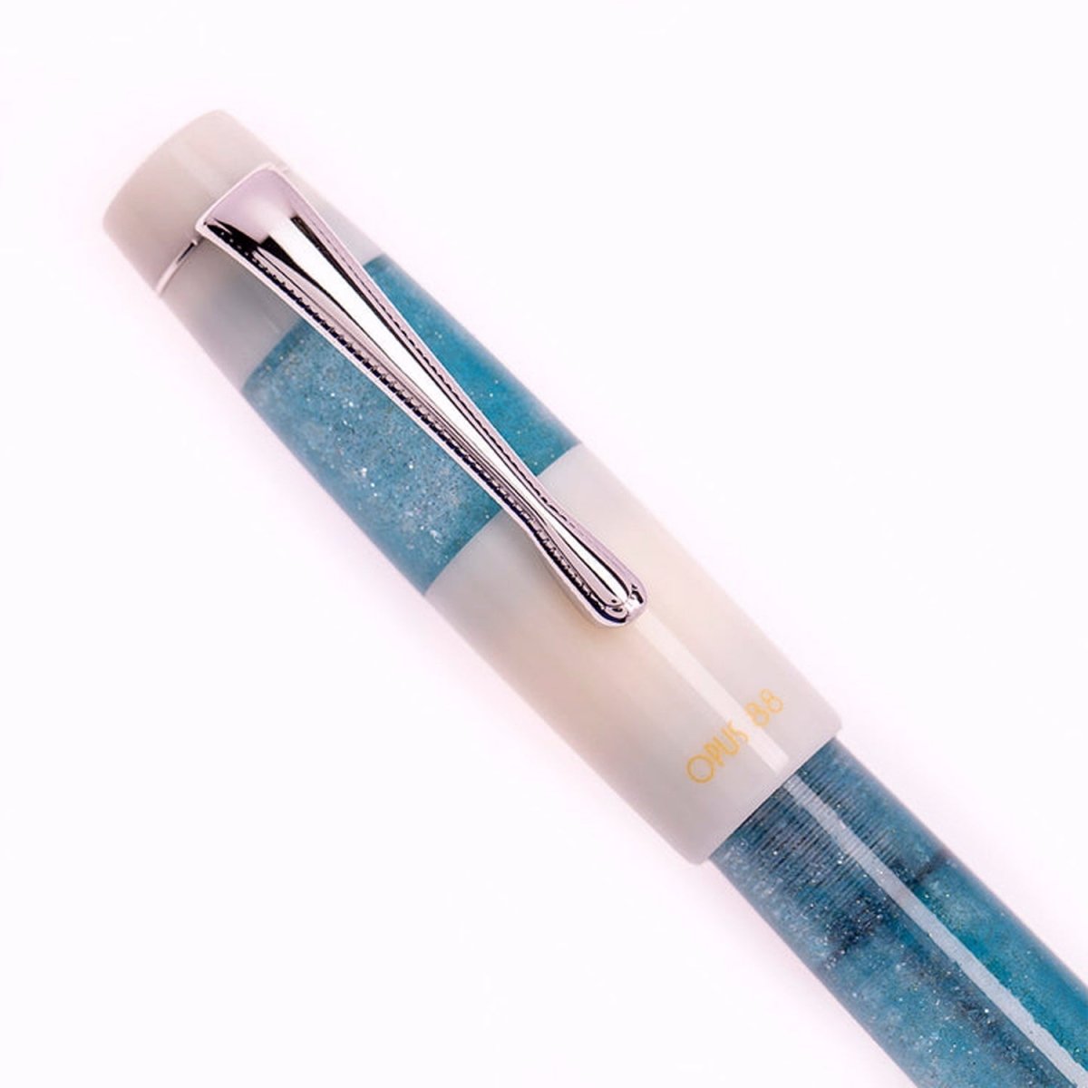 Opus 88 Koloro White/Blue Fountain pen - SCOOBOO - OP88_KLRO_WHTBLU_FPEF_96083908_EF - Fountain Pen