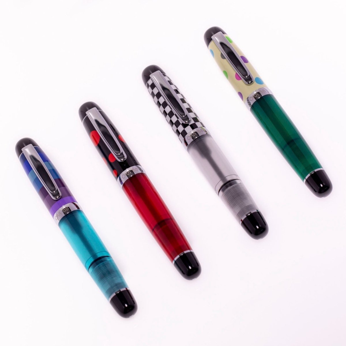 Opus 88 Mini Check Fountain pen - SCOOBOO - OP88_MINI_CHK_FPEF_95102901_EF - Fountain Pen