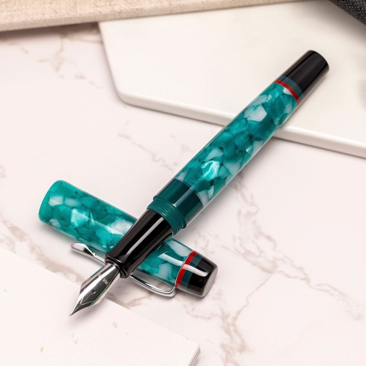 Opus 88 Minty Light Blue Fountain pen - SCOOBOO - OP88_MNTY_LTBLU_FPEF_96082202_EF - Fountain Pen