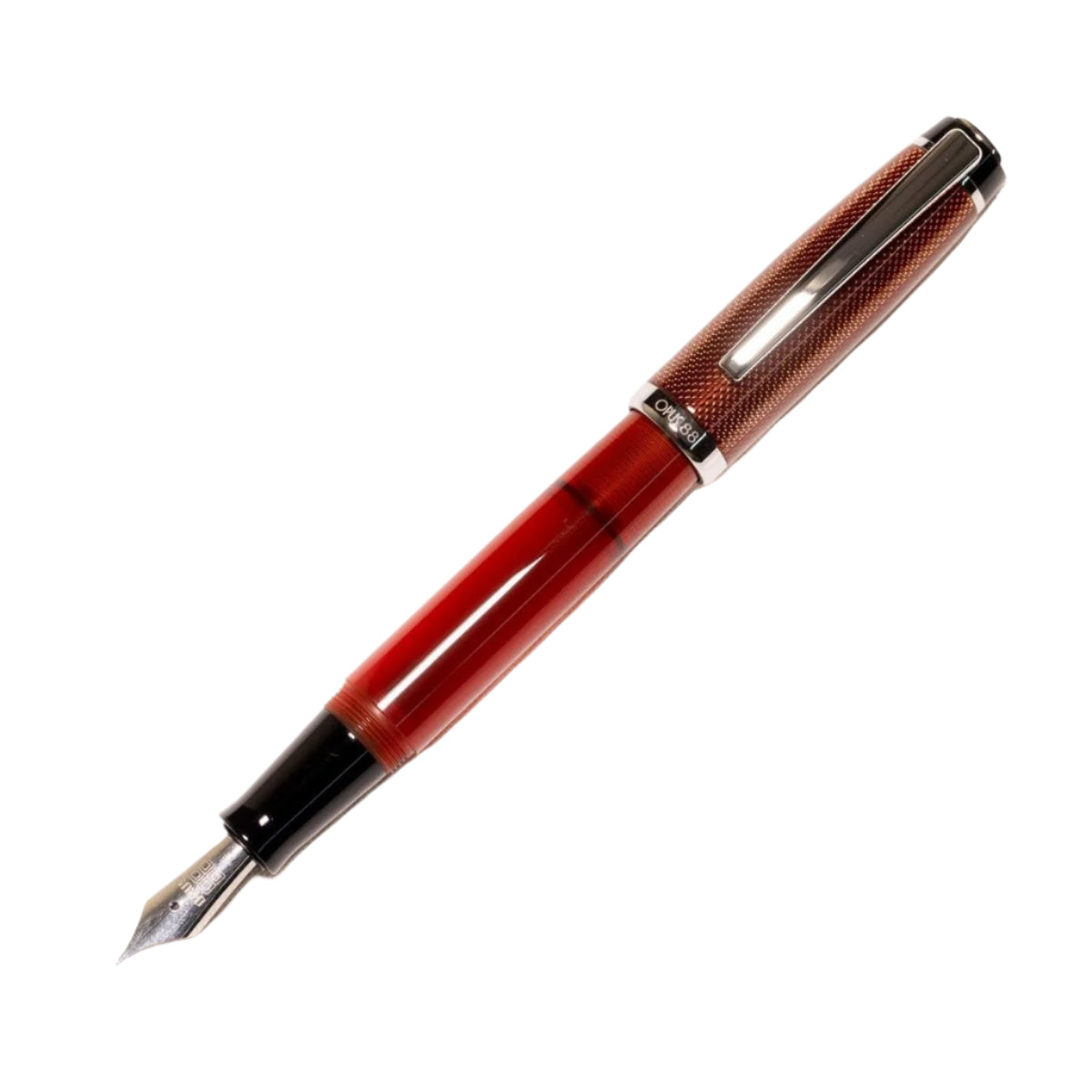 Opus 88 Opera Brown Dot Fountain pen - SCOOBOO - OP88_OPR_BRWDOT_FPEF_98041206_EF - Fountain Pen