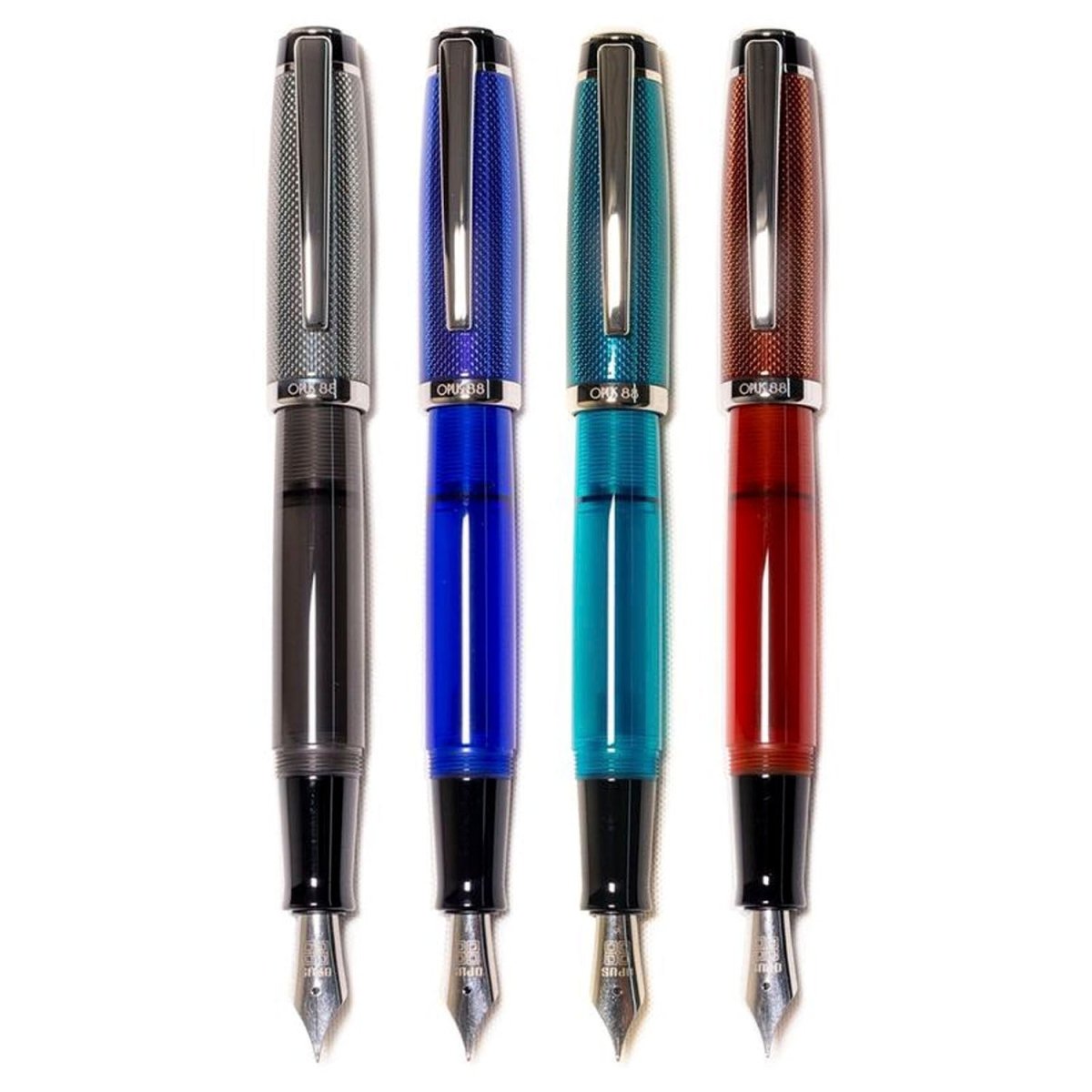 Opus 88 Opera Grey Dot Fountain pen - SCOOBOO - OP88_OPR_GRYDOT_FPEF_98041205_EF - Fountain Pen