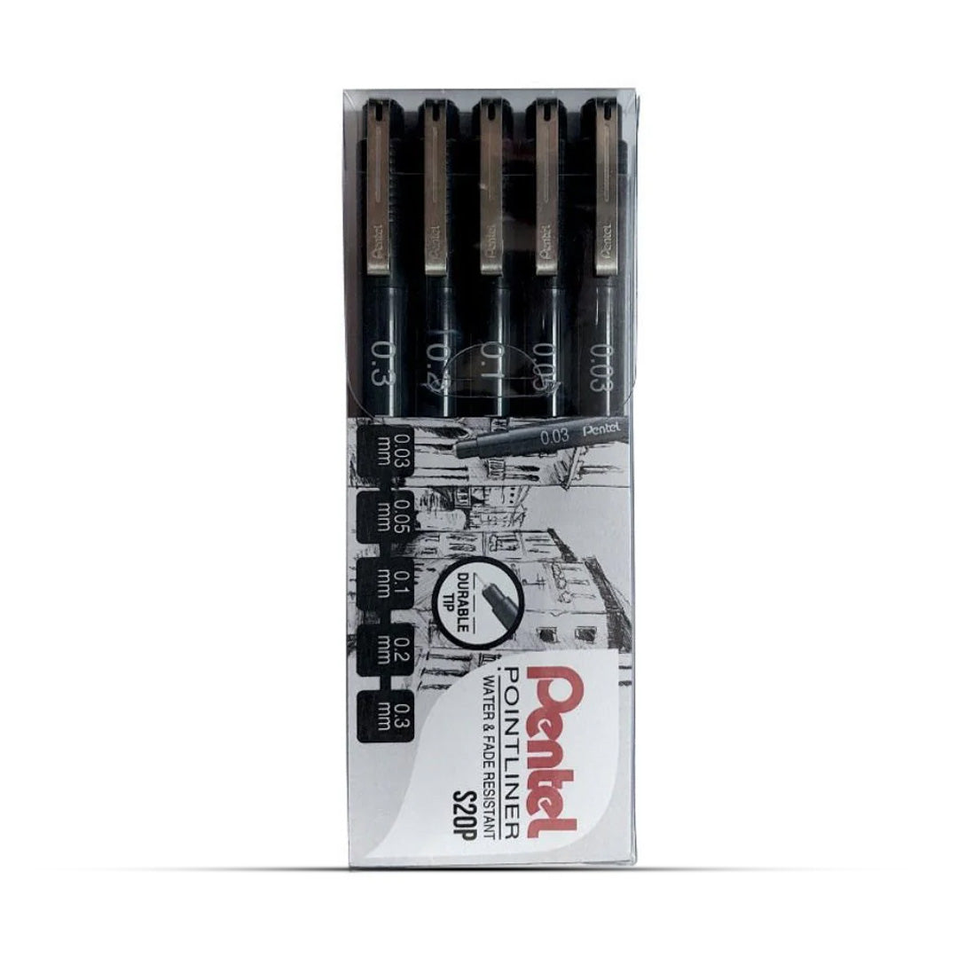 Pentel Pointliner Pigment Ink Pen Set