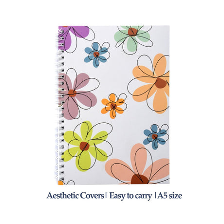 Papboo A5 Easy to Carry Re - writeable/Reusable A5 Notebook With Fine Tip Marker - SCOOBOO - RDWhite - notebook