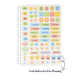 Papboo A5 Hardcover, Hardbound Daily Planner - SCOOBOO - DPBlue White - Planners