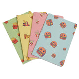 Papboo Plain Notebook Set of 4 - SCOOBOO - SnacksS04 - Ruled