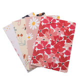 Papboo Plain Notebook Set of 4 - SCOOBOO - FloralS04 - Ruled