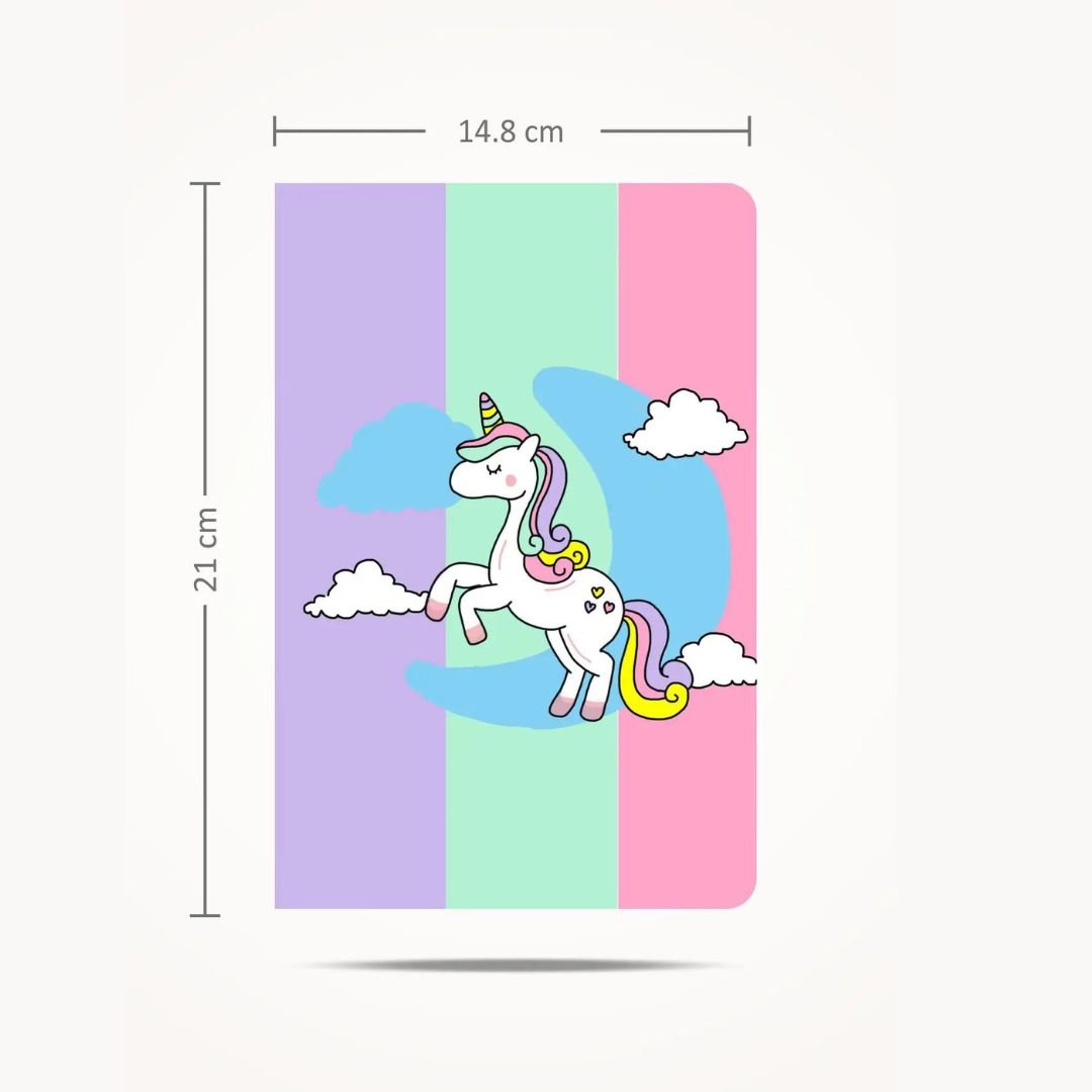 Papboo Plain Soft Bound Notebook A5 - SCOOBOO - Unicorn P - Notebook