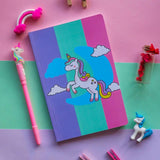 Papboo Plain Soft Bound Notebook A5 - SCOOBOO - Unicorn P - Notebook