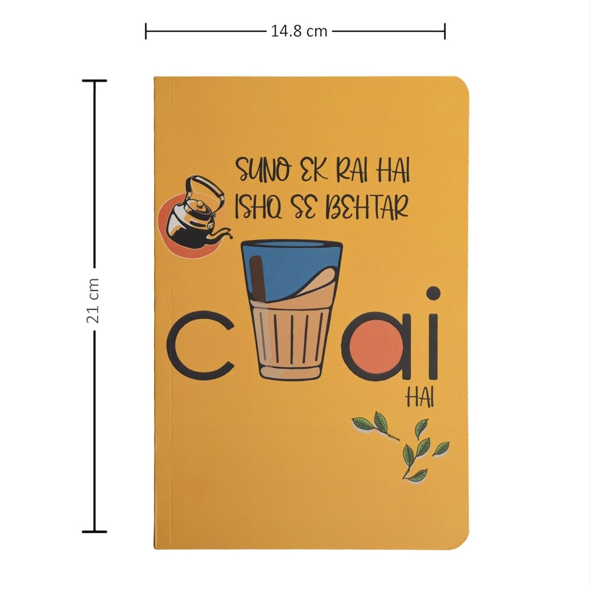 Papboo Plain Soft Bound Notebook A5 - SCOOBOO - Chai P - Ruled