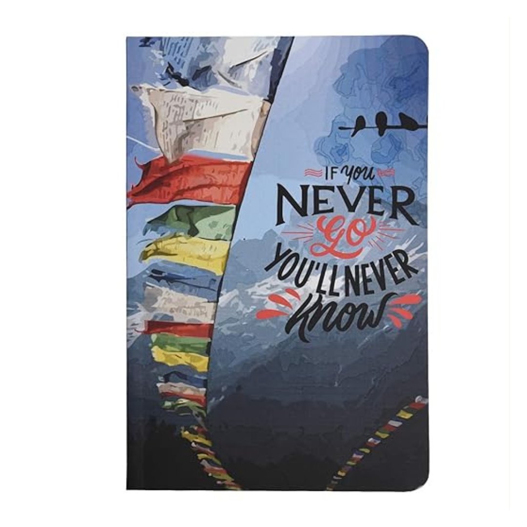 Papboo Plain Soft Bound Notebook A5 - SCOOBOO - Travel Flag P - Ruled