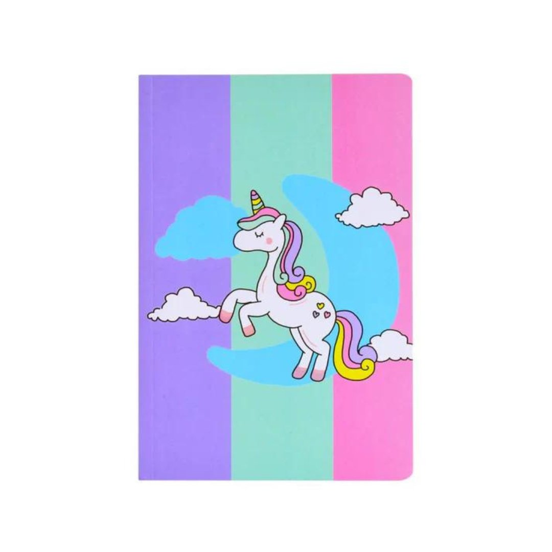 Papboo Ruled Soft Bound Notebook A5 - SCOOBOO - Unicorn P - Ruled