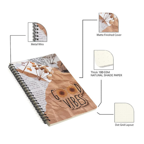 Papboo Spiral Wiro Notebook - SCOOBOO - GoodvibesWiro - Ruled