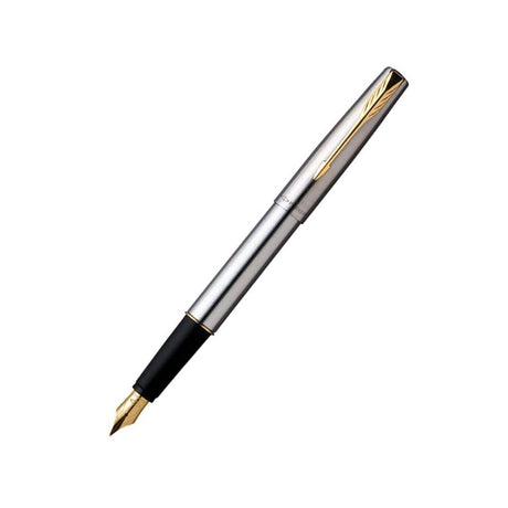 Parker Frontier Stainless Steel GT Fountain Pen - SCOOBOO - 9000020639 - Fountain Pen